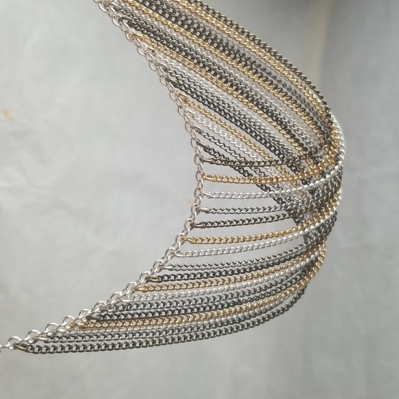 Multi-chain Statement Necklace - Picture 4 of 5